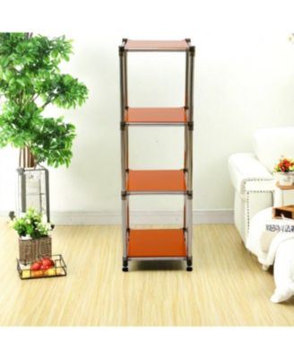 Streamdale Korean 4-Tier Stainless Steel Shelving Unit (49"H x 14.9"W)