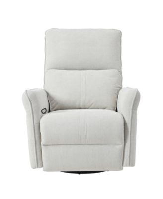 Swivel Rocker Recliner Chair, Nursery Glider, Modern Rocking Chair - Gray
