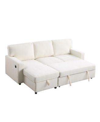Streamdale Storage Sleeper Sectional with USB & Cup Holders