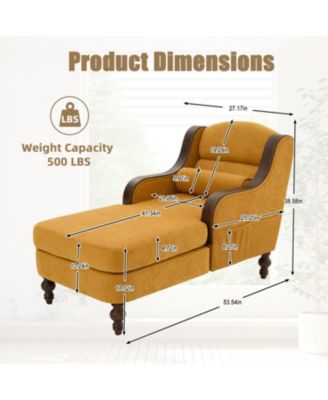  Oversized Chaise Lounge Indoor Sofa Bed