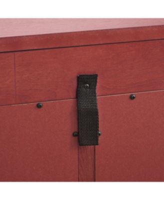 Elegant 2-Door Curio Cabinet - Lighted Display, Cherry Finish