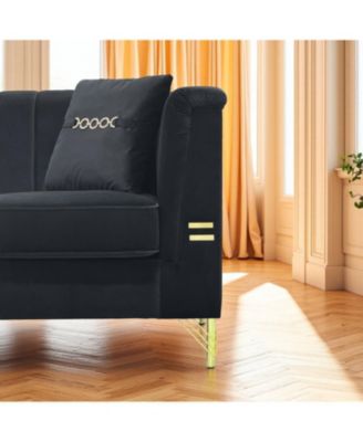 Cream Velvet Tufted Sofa Set - Modern Comfort & Style