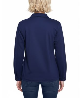 Petite Long Sleeve Ponte Jacket
