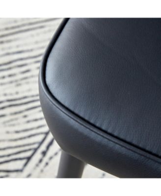 Modern Black PU Chairs - Set of Two