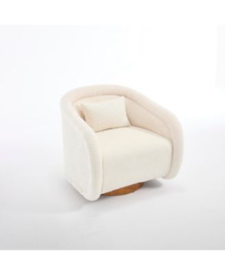 Swivel Teddy Barrel Chair