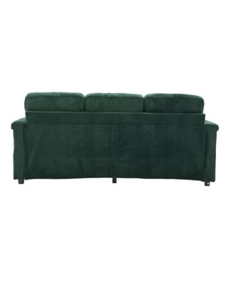 L-Shaped Sectional Sofa w/ Storage Ottoman, USB, Cup Holder