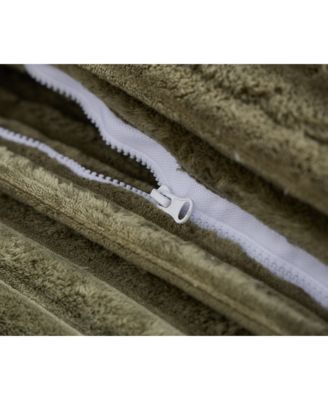 Oversized Corduroy Chaise Lounge Sofa Bed with Pillows