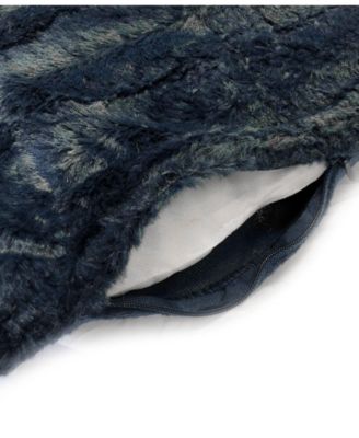 Faux-Fur 2-Pack Decorative Pillows, 12" x 20"