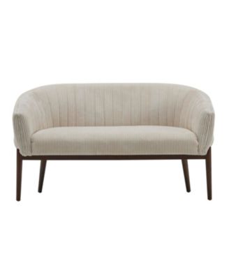 Streamdale Corduroy Recessed Arm Loveseat