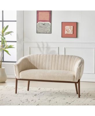 Streamdale Corduroy Recessed Arm Loveseat