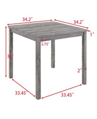 Streamdale 5-Piece Industrial Dining/Bar Table & Chairs Set