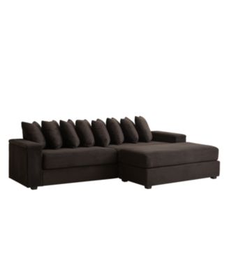 Streamdale Corduroy L-Shaped Sectional Sofa with Chaise & Storage