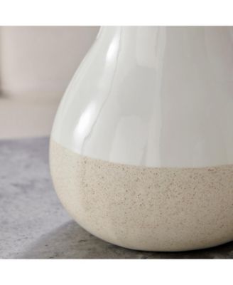 Vost Dipped Fruit Ceramic Sculpture Set of 2 - White/Cream