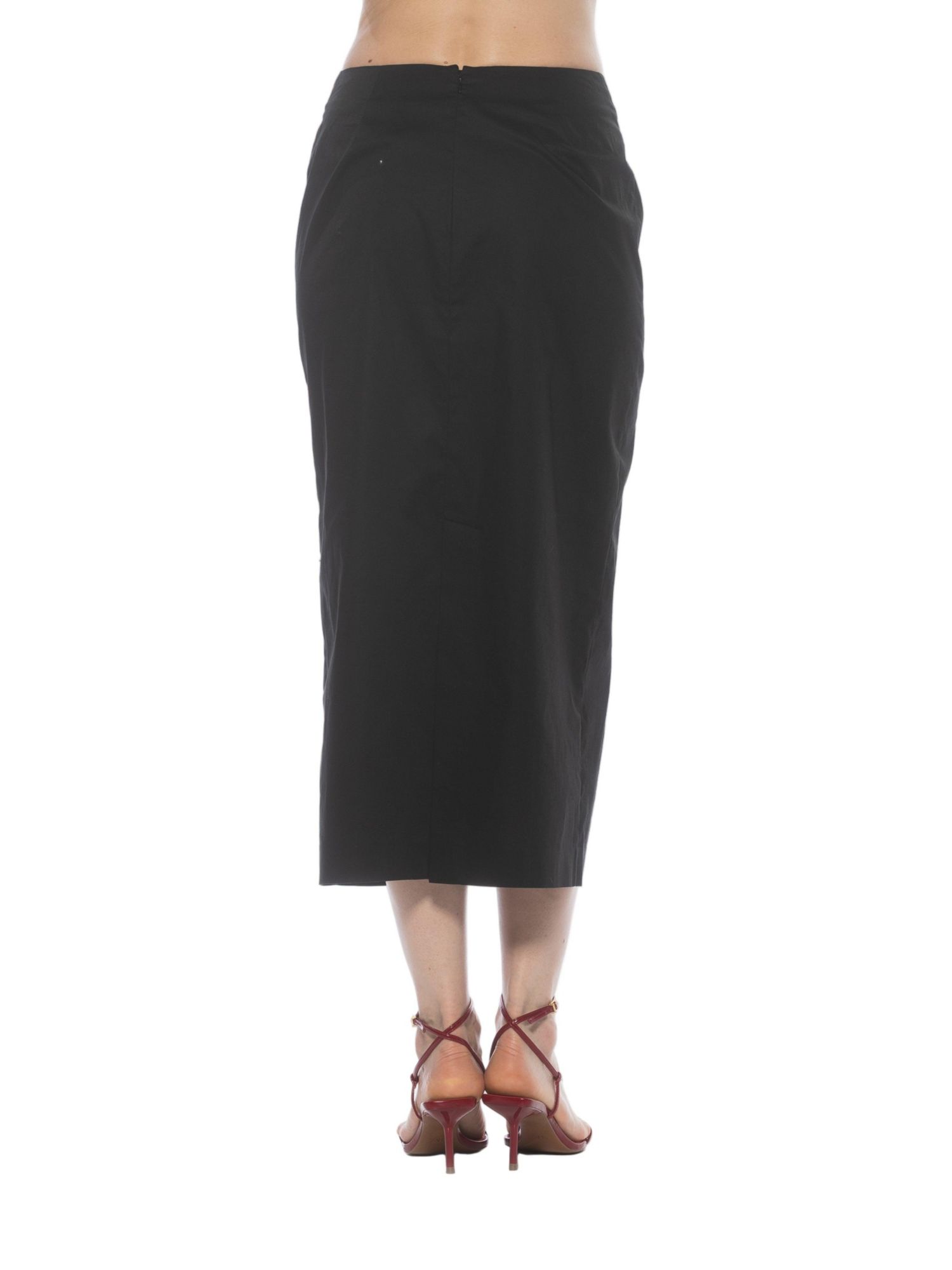 Women's Ginni Mid Waist Column Midi Skirt