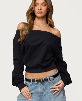 Women's Christy Off Shoulder Sweatshirt