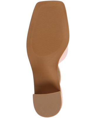 Women's Evangeline Block Heel Square Toe Pumps