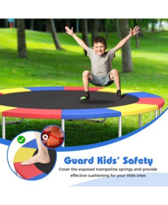 Universal 16FT Split Trampoline Spring Cover w/Hook & Loop Fastener Waterproof