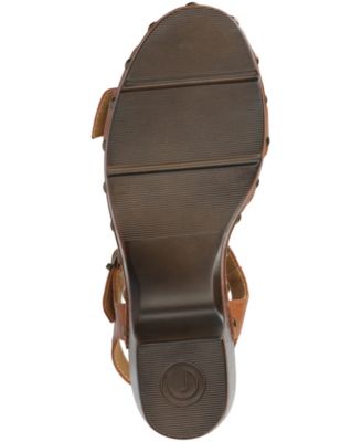 Women's Sisilia Stacked Heel Ankle Strap Sandals