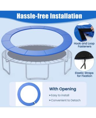 14FT Trampoline Spring Cover Universal Trampoline Replacement Pad w/Split Design