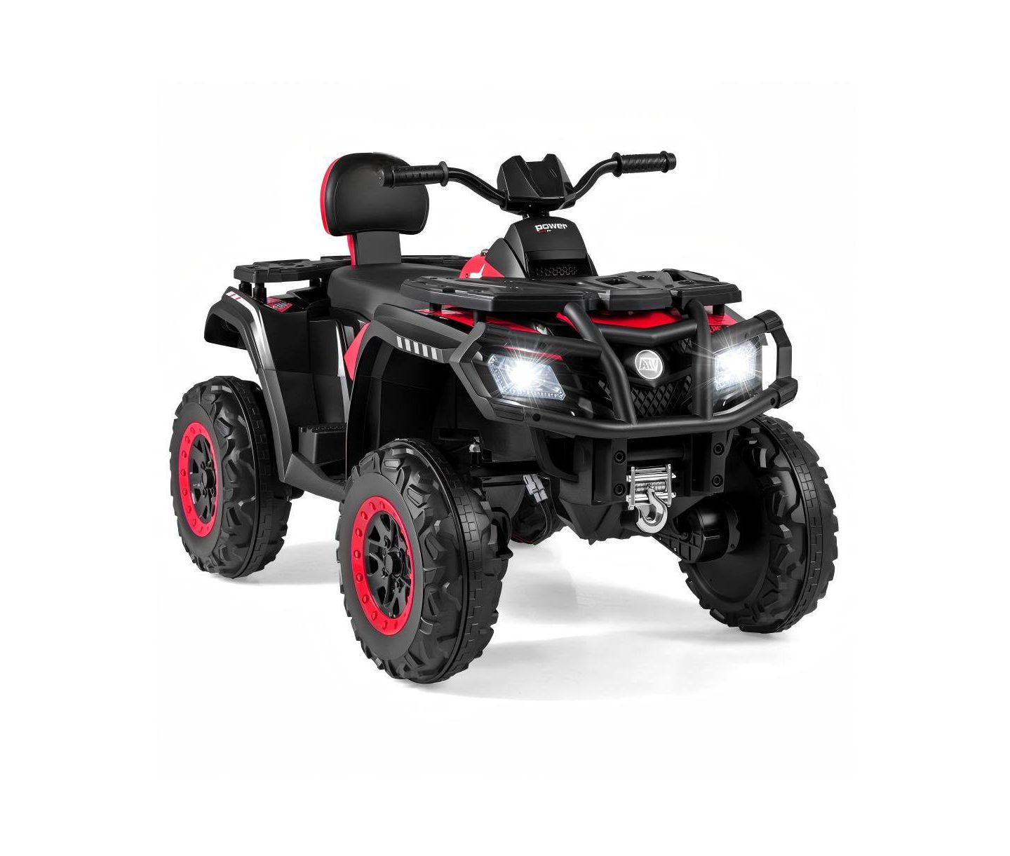 Детская игрушка HONGGE Electric Two-Seater ATV Ride-On Vehicle with Four Motors and Music, Ages 3-8, цвет: Красный — фото 1