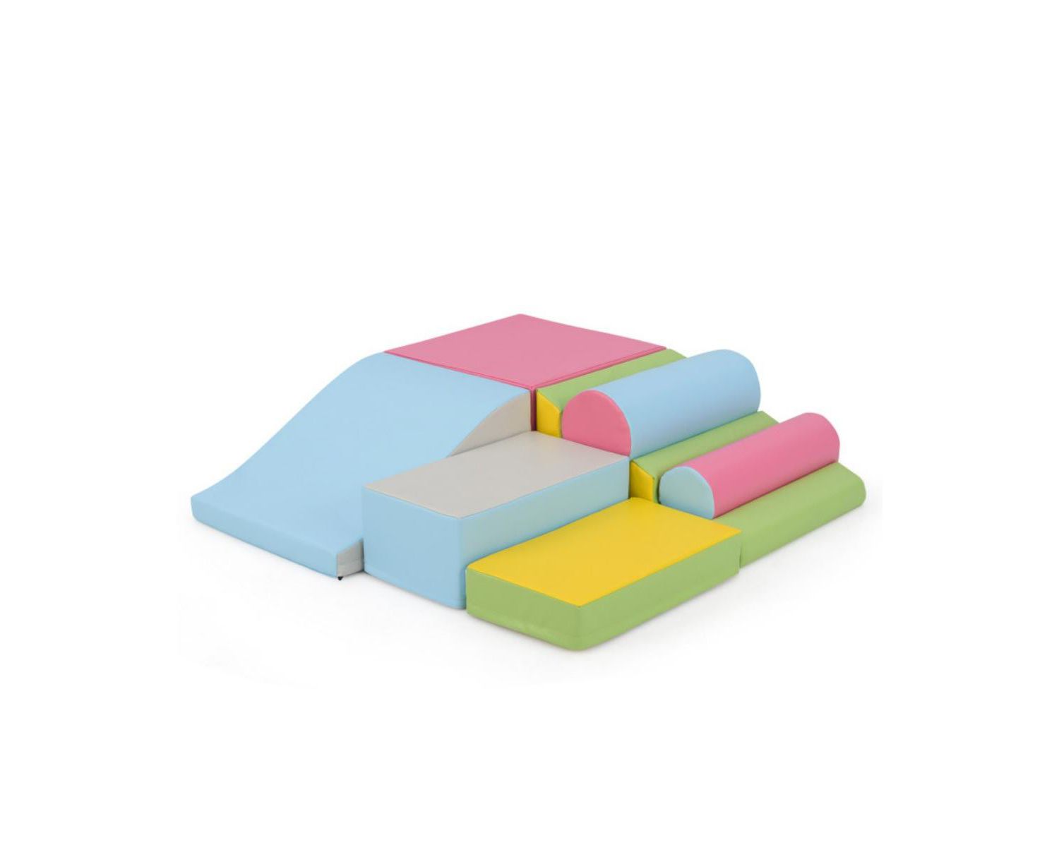 Soft Foam Climbing Block Set for Toddlers with Stackable Shapes