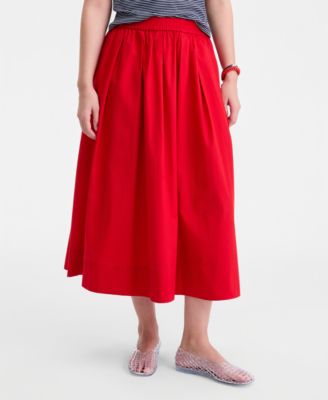 Women's Pull-On Midi Circle Skirt