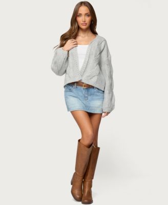 Women's Braiden Chunky Cable Knit Cardigan