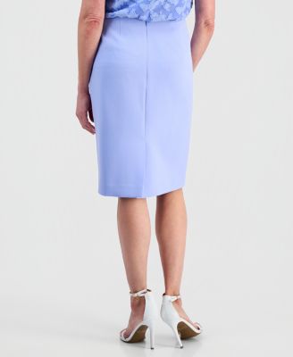 Women's Stretch Crepe Slim-Fit Pencil Skirt