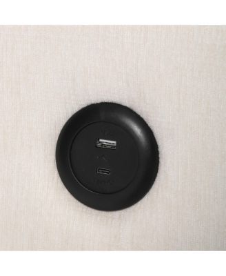 128" Chenille Modular U-Shaped Sectional Couch and Chaise With USB/Type-C Ports and Side Pockets