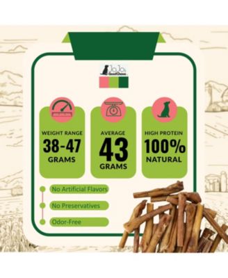 Natural Beef Bully Stick Dog Treats - 6" Jumbo (2-Pack)