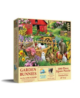 Garden Bunnies 500 piece Jigsaw Puzzle for Adults Easter
