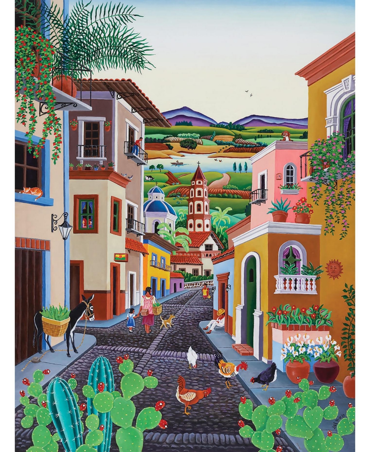 SunsOut My Village 500 piece Jigsaw Puzzle for Adults