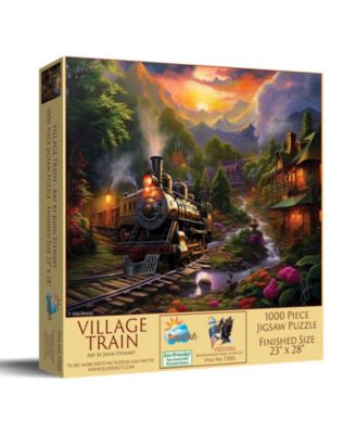 Village Train 1000 piece Jigsaw Puzzle for Adults