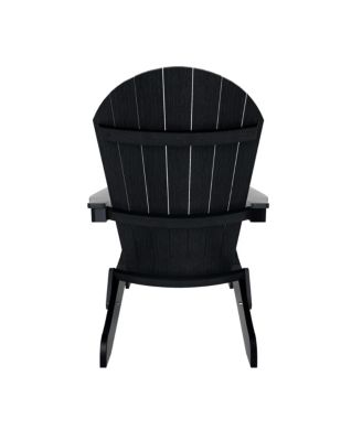 Outdoor Patio All-weather Folding Adirondack Chair Set of 2