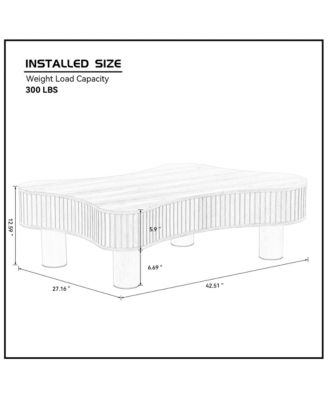  Irregular Shaped Wooden Coffee Table