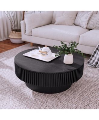 31.5" Round Coffee Table - Black