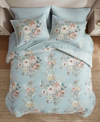 Heather Vintage Floral 7-Pc. Comforter Set, Full