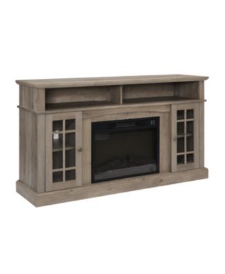 Gray Wash TV Stand with Fireplace for TVs up to 65"