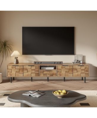 78" TV Stand for 65-85 Inch TV, Entertainment Center with Storage