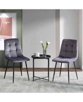 Velvet Dining Chairs (Set of 2)