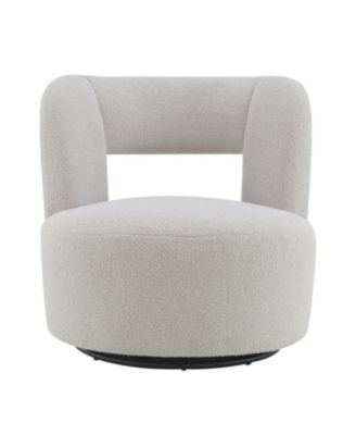 Teddy Fabric Swivel Accent Chair for Living Room Bedroom