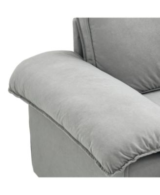 Green Velvet 79" Storage Loveseat - Modern Small Space Sofa