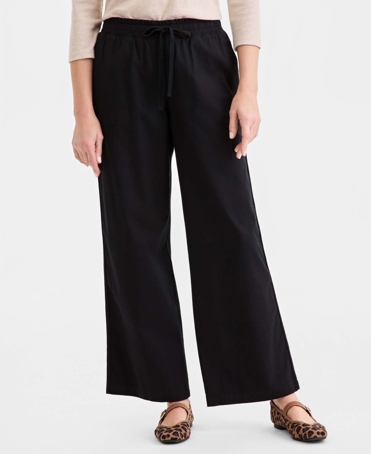 Style & Co Women's Wide-Leg Pull-On Pants, Macy's Exclusive