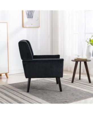 Velvet Accent Chair with Legs