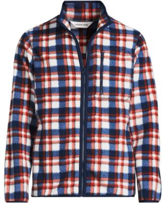 Men's Print Full Zip High Pile Fleece Jacket