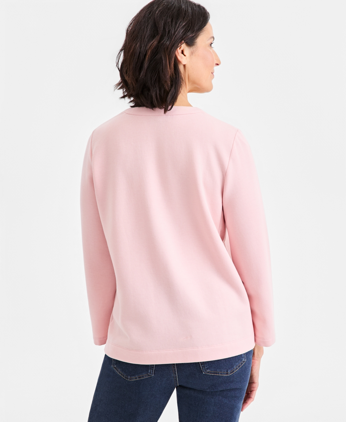 Style & Co Women's Luxsoft Fleece Sweatshirt, Macy's Exclusive