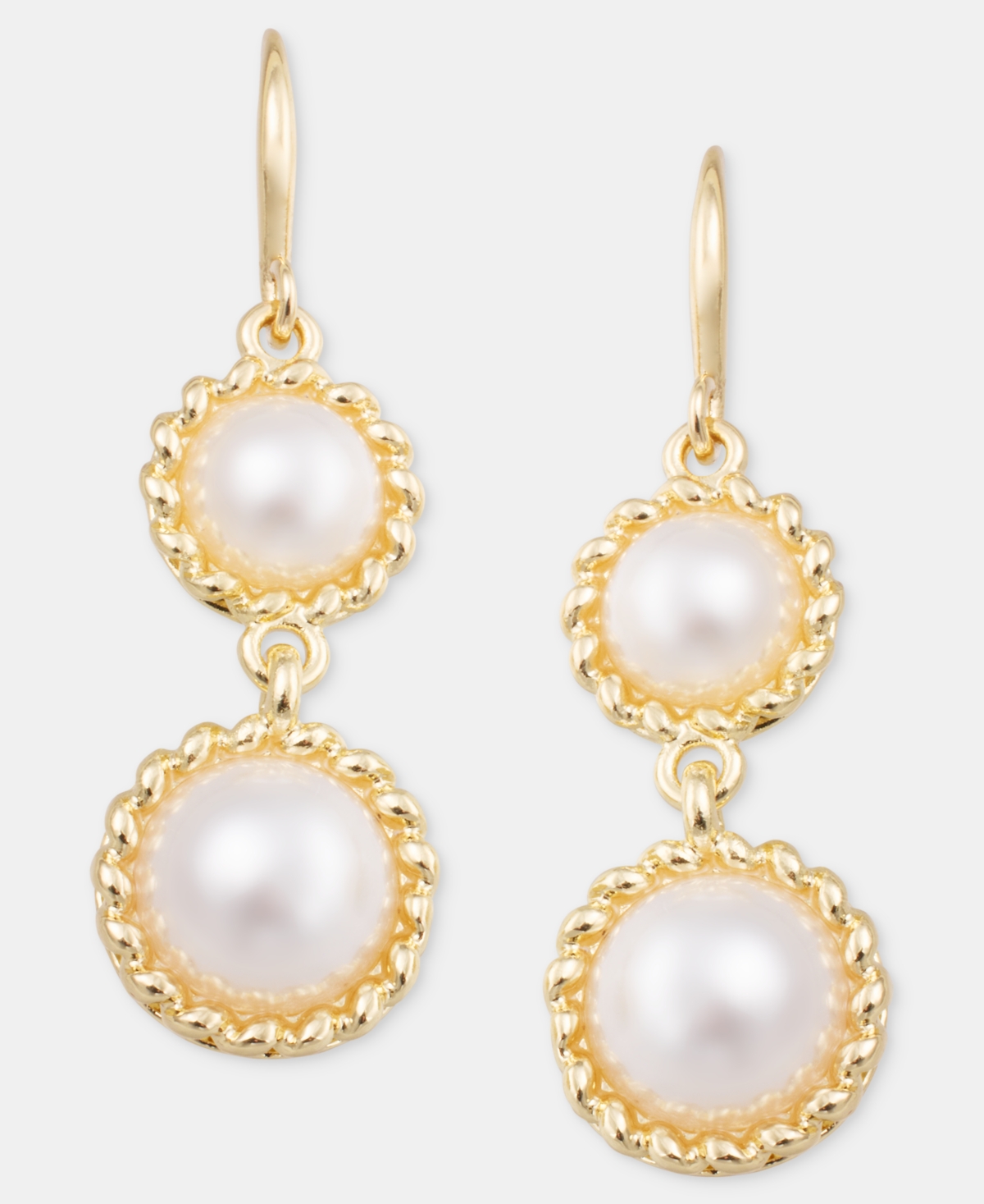 Charter Club Imitation Pearl Double Drop Earrings, Macy's Exclusive