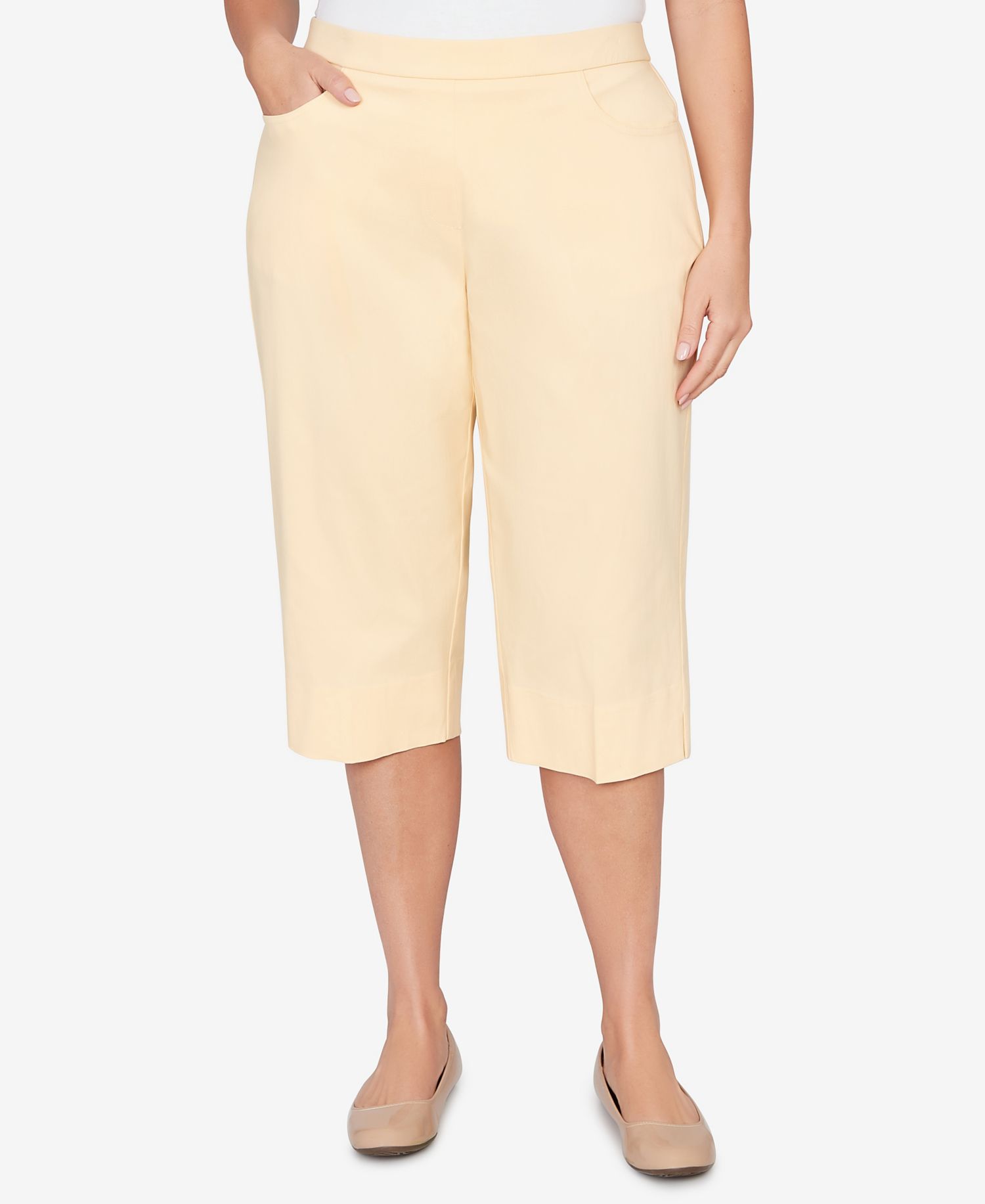 Plus Size Classic Pastel Millenium Allure Clamdigger Pants