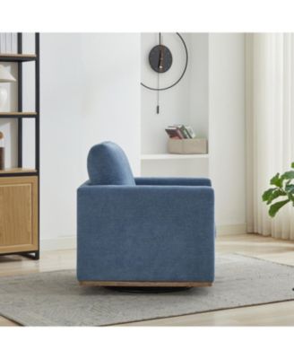 30.7" Swivel Accent Chair - Blue
