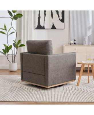 30.7" Swivel Accent Chair - PU